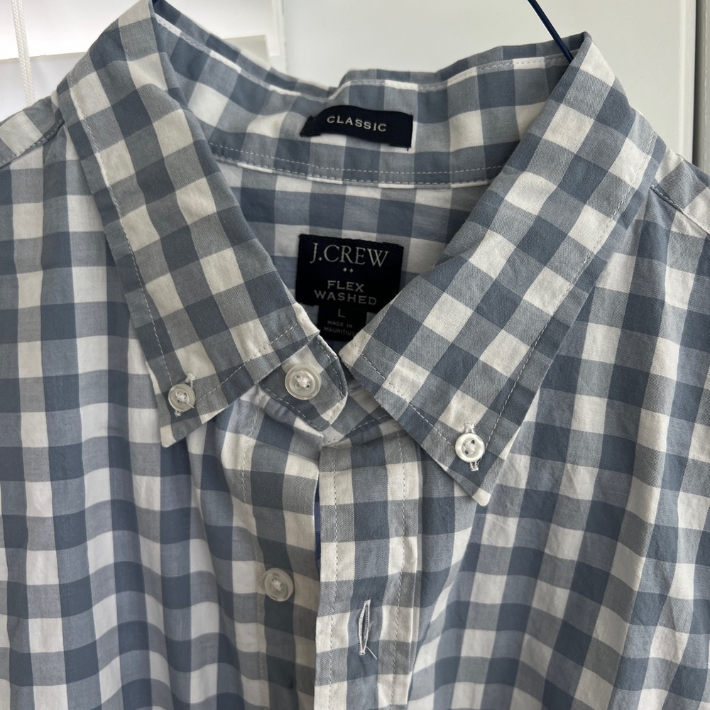 J Crew Checked Button Down - image 1